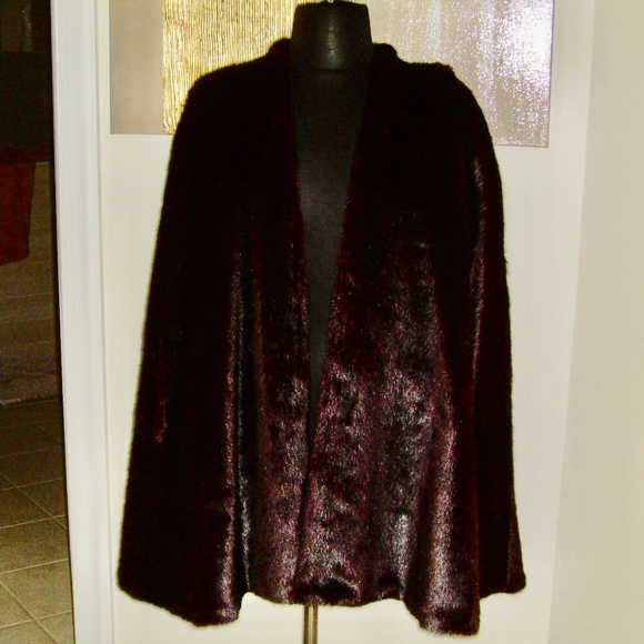 Faux Fur Mink Swing Coat/Vest - Picture 8 of 16